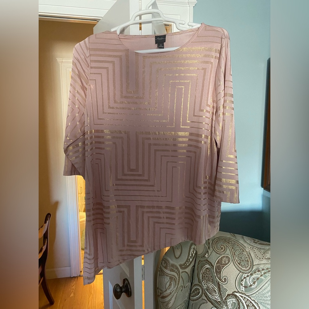 Pink & Gold Blouse